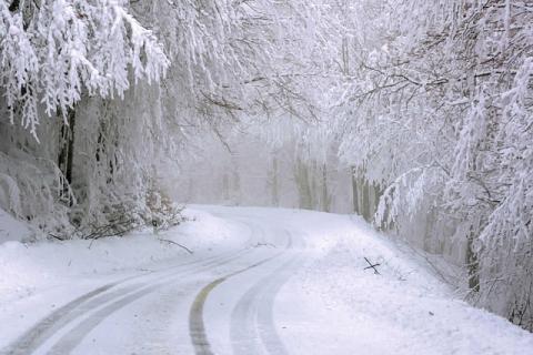 snow road